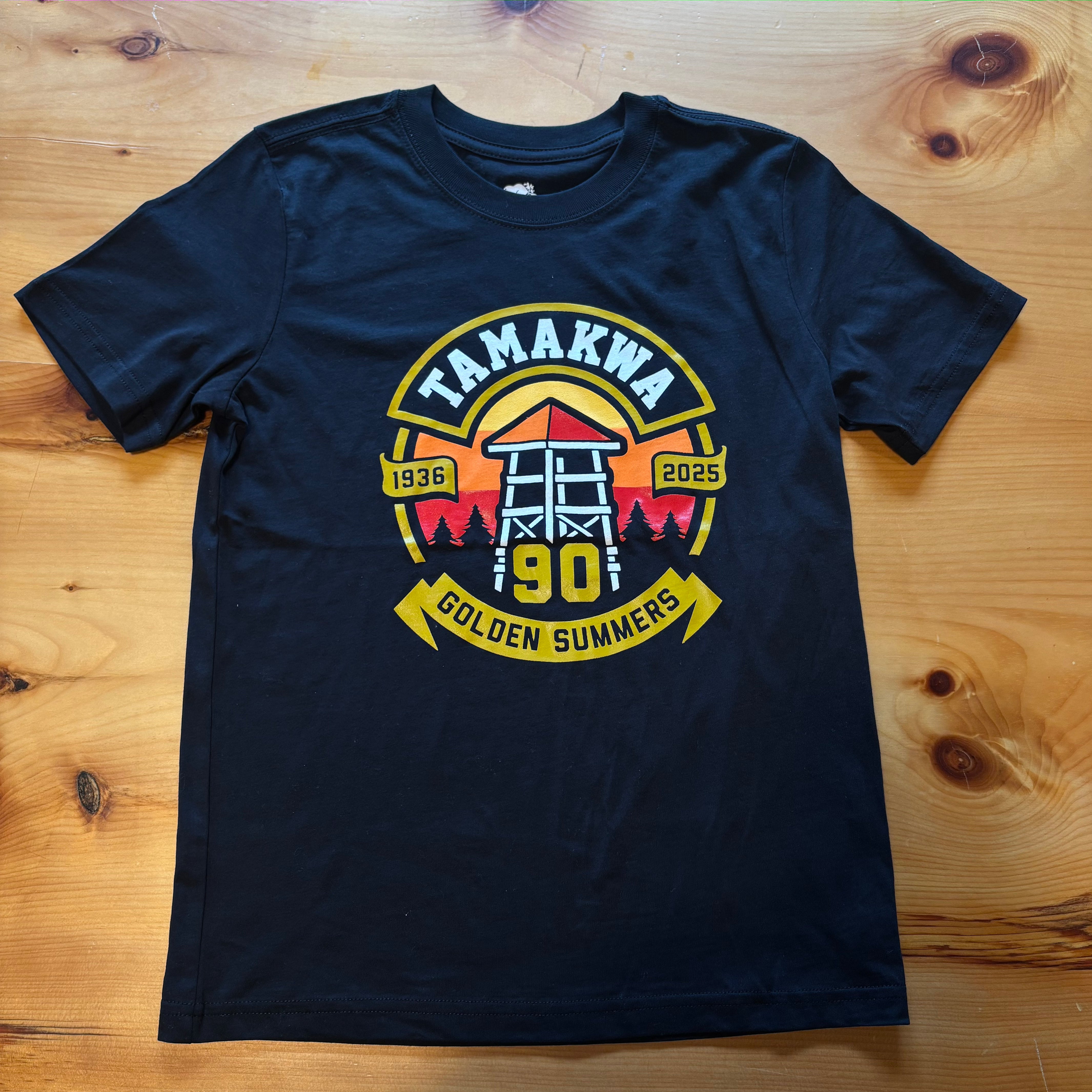 Kids Black T-Shirt 90th