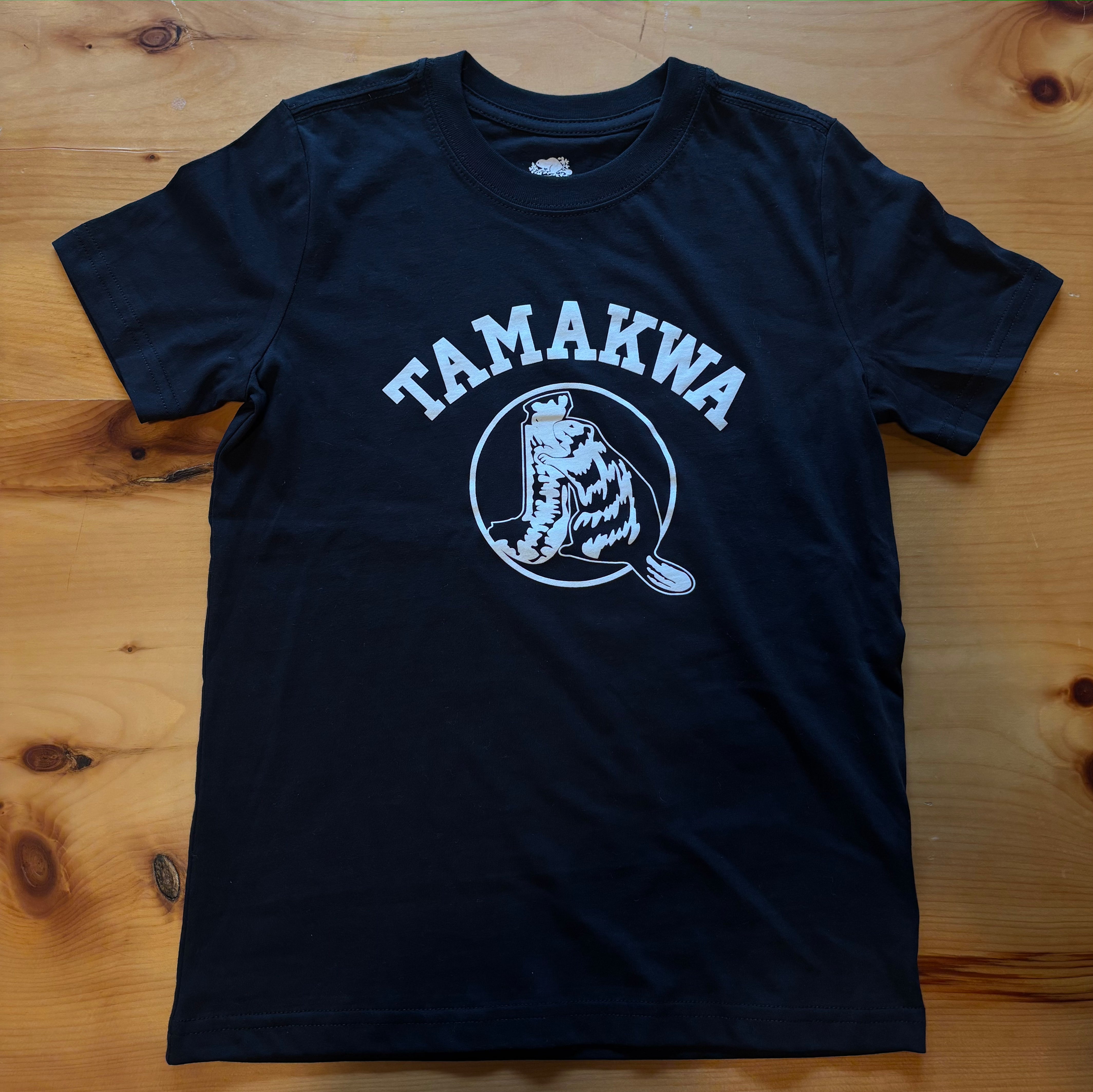 Kids Black Tamakwa Logo T-Shirt