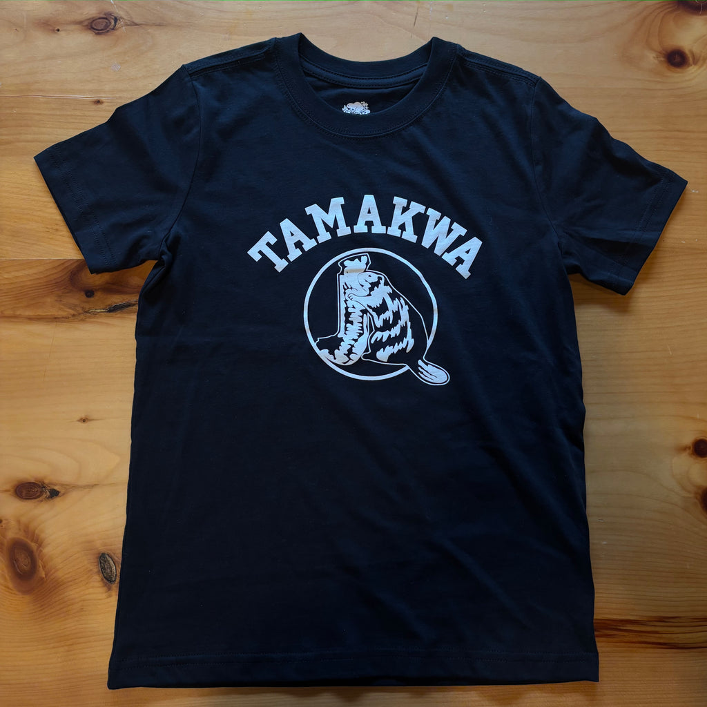 Kids Black Tamakwa Logo T-Shirt