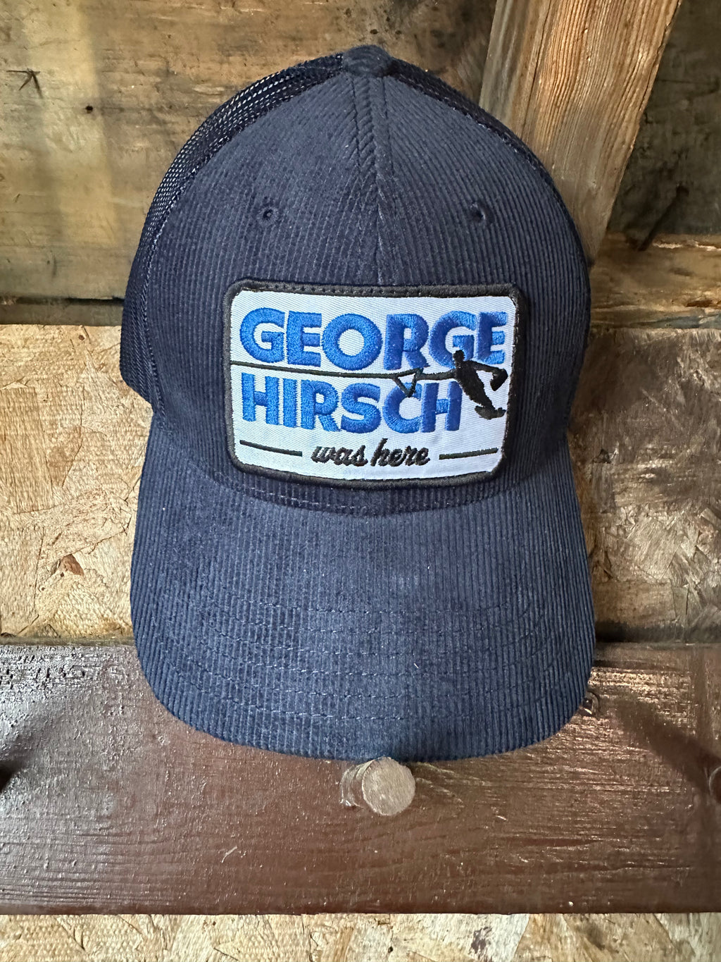 Navy Cord Hat - George Hirsch Was Here